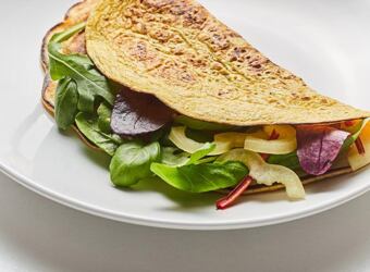 Omeleta se špenátem