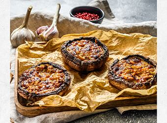 Zapečené šampiňóny portobello