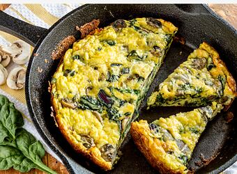 Frittata se špenátem