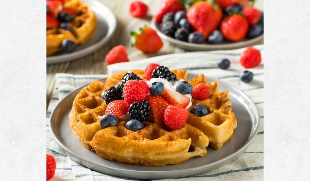 Vafle z KetoMix koktejlu