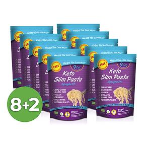 Výhodný balíček konjakových špaget Slim Pasta v nálevu 8+2 zdarma