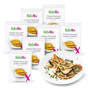 Proteínová omeleta so syrovou príchuťou (7 porcií)