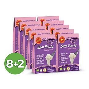 Výhodný balíček konjakových Slim Pasta tagliatelle BIO v nálevu 8+2 ZDARMA