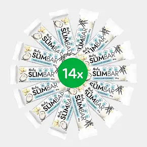 Slimbar proteinová tyčinka Vanilka a kokos 14 x 30g