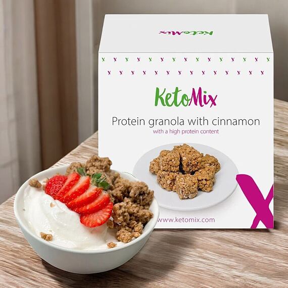 Proteinová granola se skořicí (4 porce)