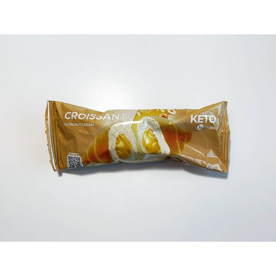 Protein-Croissant mit Haselnussfüllung 