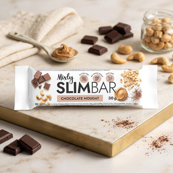 Slimbar Proteinová tyčinka Čokoláda a nugát 14 x 30g