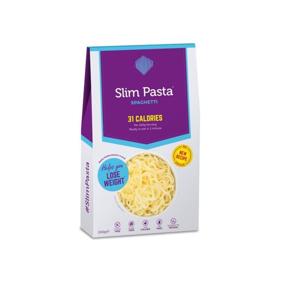 Konjakové špagety bez nálevu 200 g (31 kcal, 7 g sacharidů)