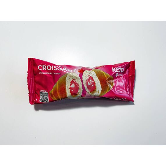 Protein-Croissant mit Erdbeerfüllung 