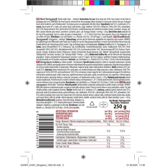 Marha sztroganoff - készétel (1 adag)