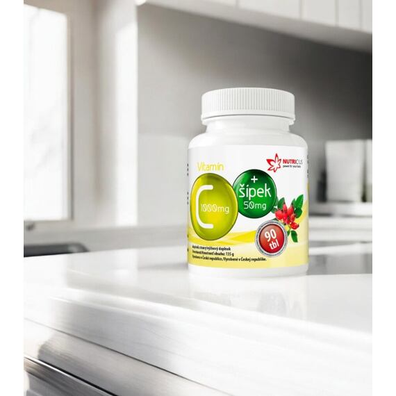 Vitamin C + šípek (90 tablet) - Nutricius
