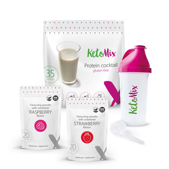 Protein-Drink Erdbeer-Himbeere – 35 Portionen