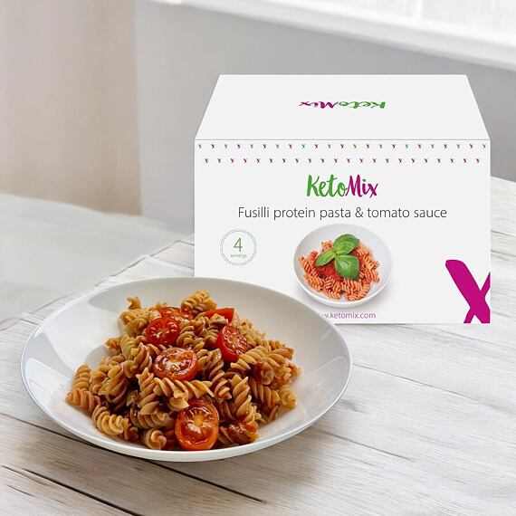 Zestaw fusilli proteinowe i sos pomidorowy (4 porcje)