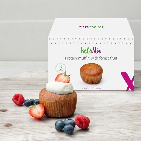 Protein-Muffin mit Waldfrüchten (6 Portionen)