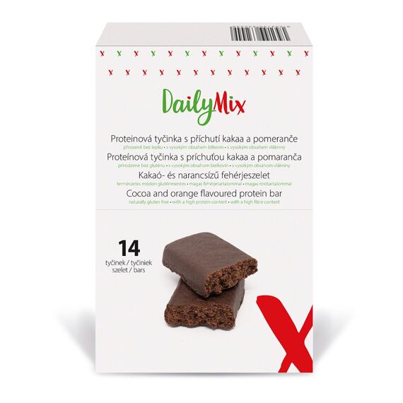 DailyMix Proteínová tyčinka s príchuťou kakaa a pomaranča (14 porcií)