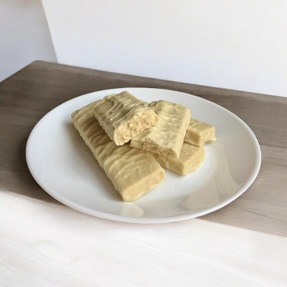 Proteinové tyčinky s vanilkovou příchutí v bílé čokoládě 14 x 40 g