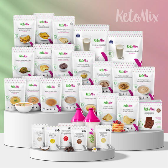 Ketogene Diät für 10 Wochen für 1. und 2. Phase