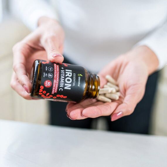 Železo + vitamin C (60 kapslí) - Blendea