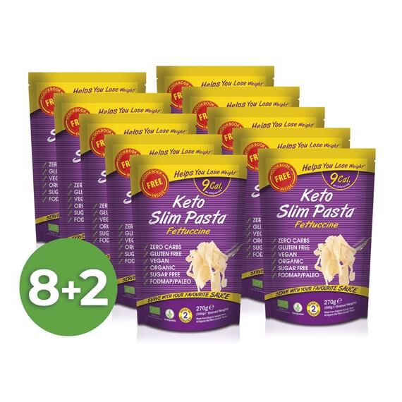 Výhodný balíček konjakových fettuccine Slim Pasta v náleve 8+2 zadarmo
