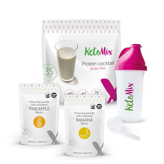 Fehérjeital Trópusi mix – 35 adag