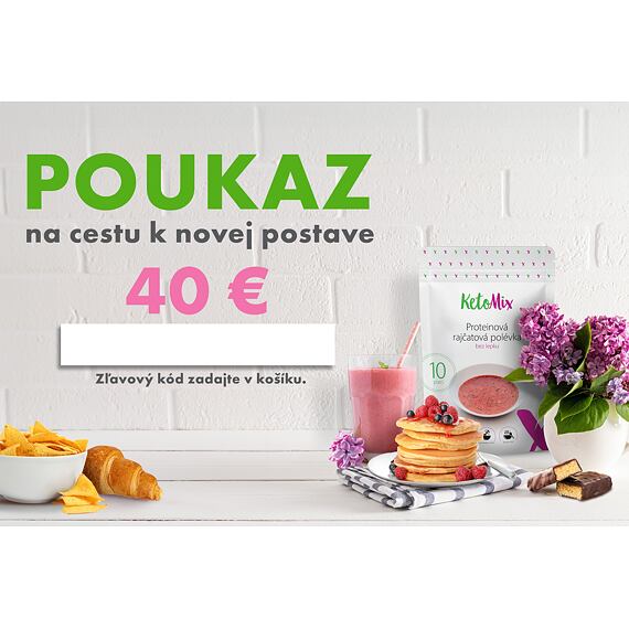 Darčeková poukážka v hodnote 40 eur